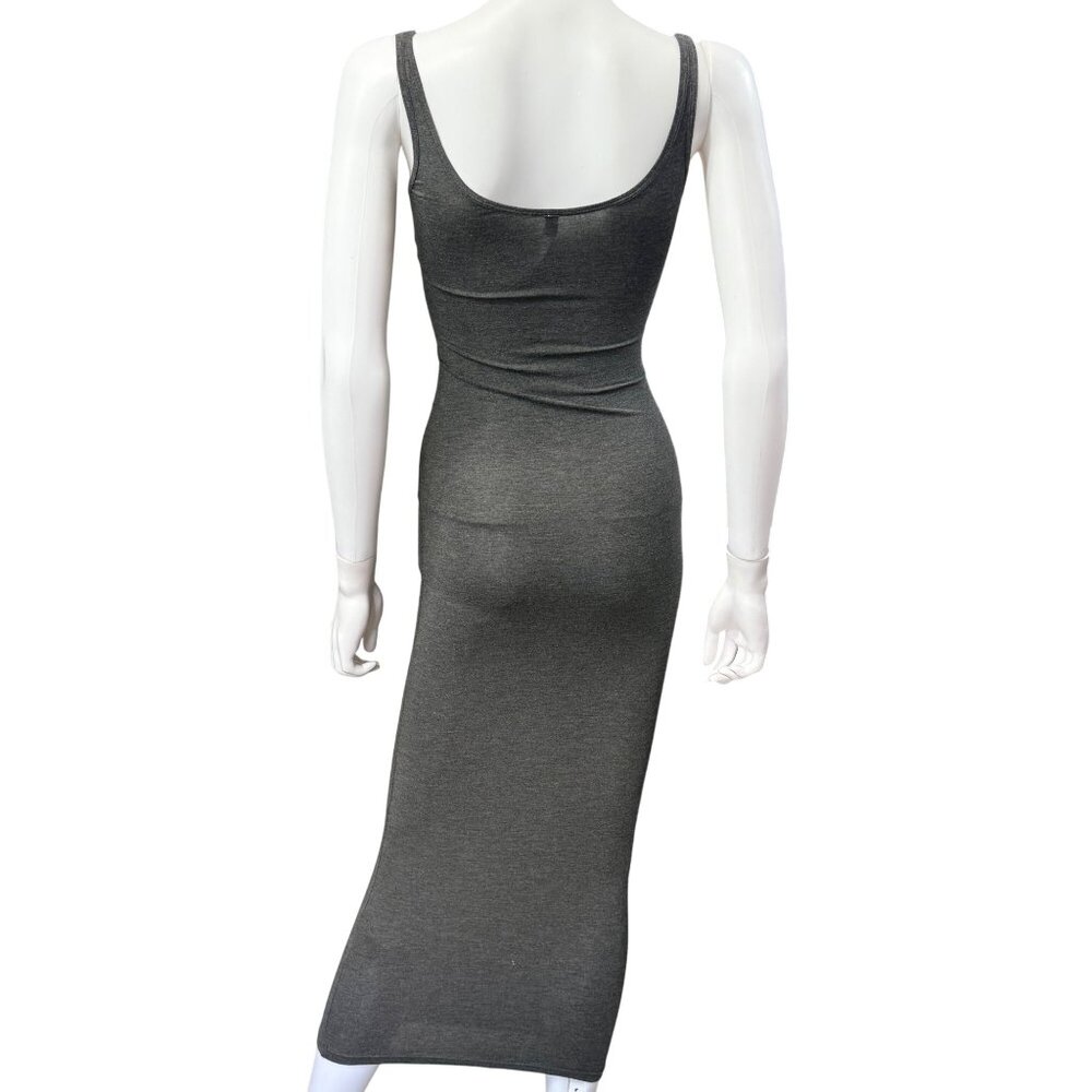 Aritzia The Group Babaton Evelina Gray Maxi Dress XXS Modal Bodycon Minimalist - Picture 2 of 5